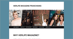 Desktop Screenshot of herlifefranchise.com