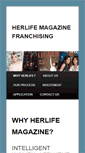 Mobile Screenshot of herlifefranchise.com